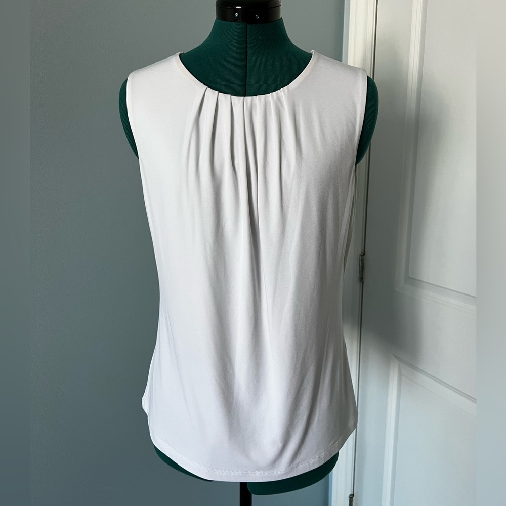 Elegant White Sleeveless Top